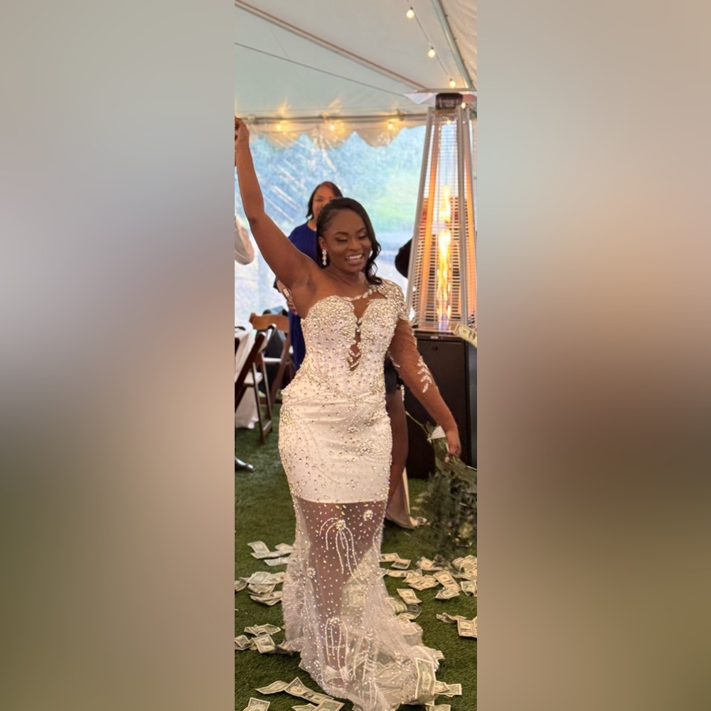 Custom Made Wedding Reception Dress. Great for Proms, Weddings, Events, Etc